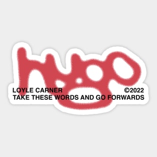 Loyle Carner Merch Hugo Sticker